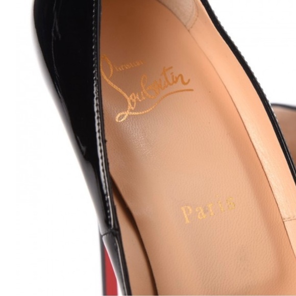Christian Louboutin New Very Prive peep toe platform pump EU37 Mirror gloss pat. - Picture 5 of 12